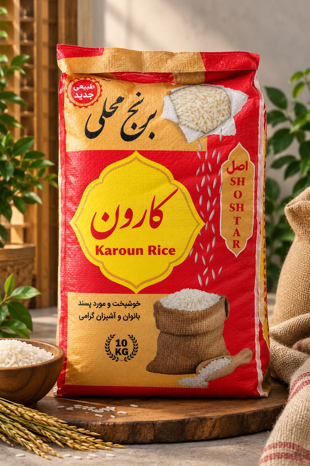 برنج عنبربو محلی 10 کیلویی کارون